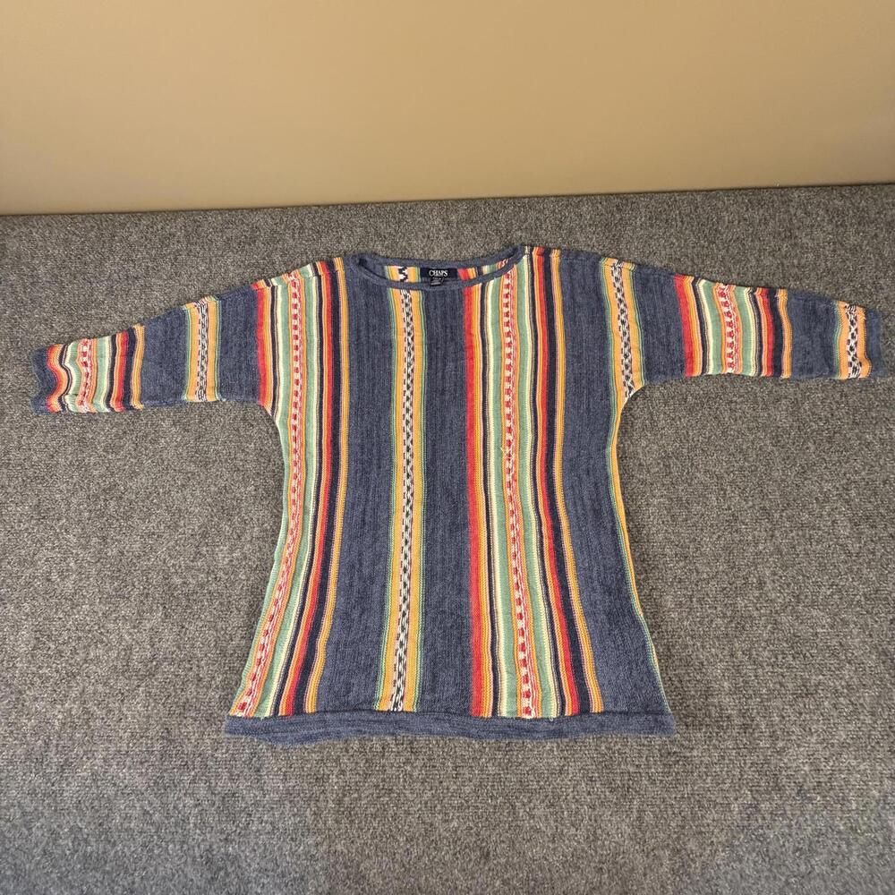 Chaps Petite Women's Striped Knit‎ Top Size M #914